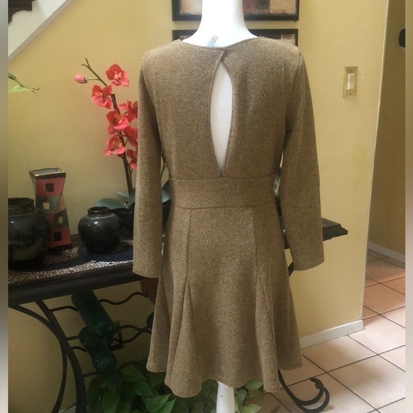 Free People Heart Stopper Teal Brown Mini Dress Size Large - Picture 10 of 16